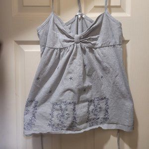 Papaya Gray Strappy Tank Top